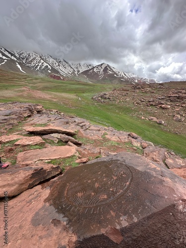 The famous sun engravings in the Plateau Yagur area