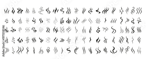 Collection of Haze Waves vector illustration