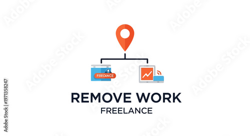 Freelance Work Removal Concept Illustration.
