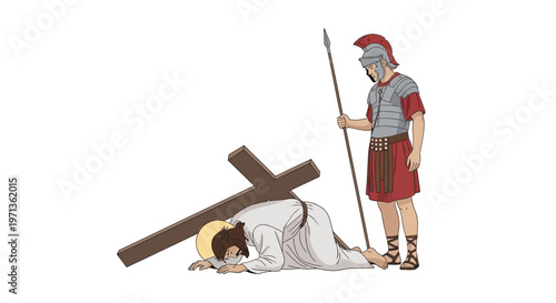 Jesus Christ wearing white robe lying down.