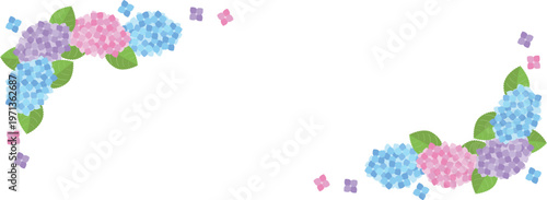 アジサイのフレーム