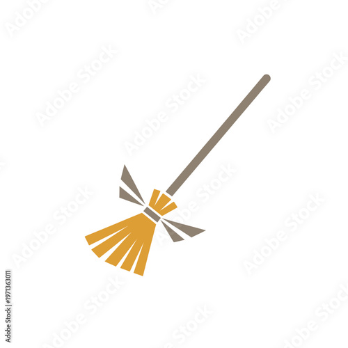 Flying Broomstick Illustration
