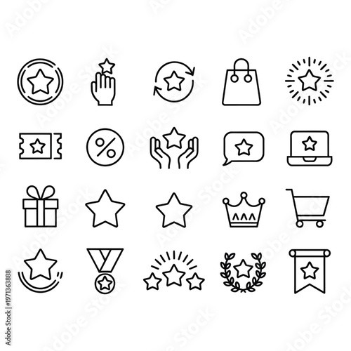 Loudspeaker Megaphone Announcement and Communication Black Glyph Icon Set
