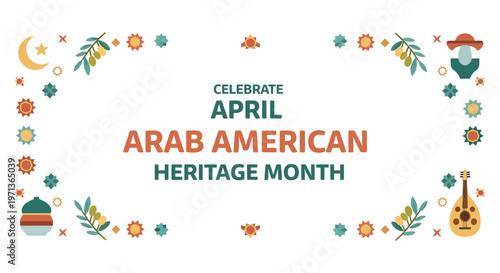 Arab american heritage month celebration in april a vibrant banner
