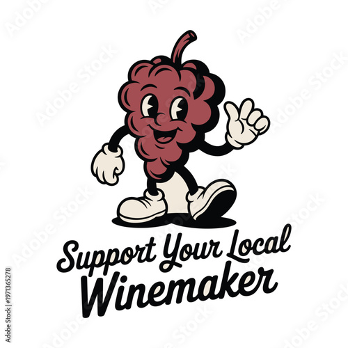 Support local winemaker concept with grape character