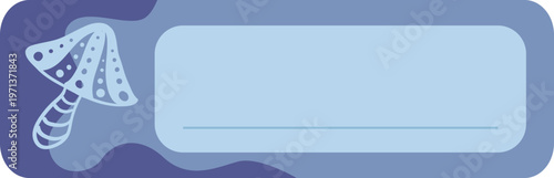 Mushroom Name Tag Graphic