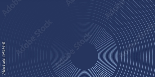 Abstract Digital Circles of Particles with Noise. Futuristic Circular Sound Wave. Big Data Visualization. 3D Virtual Space VR Cyberspace. Crypto Currency Concept. Vector Illustration.