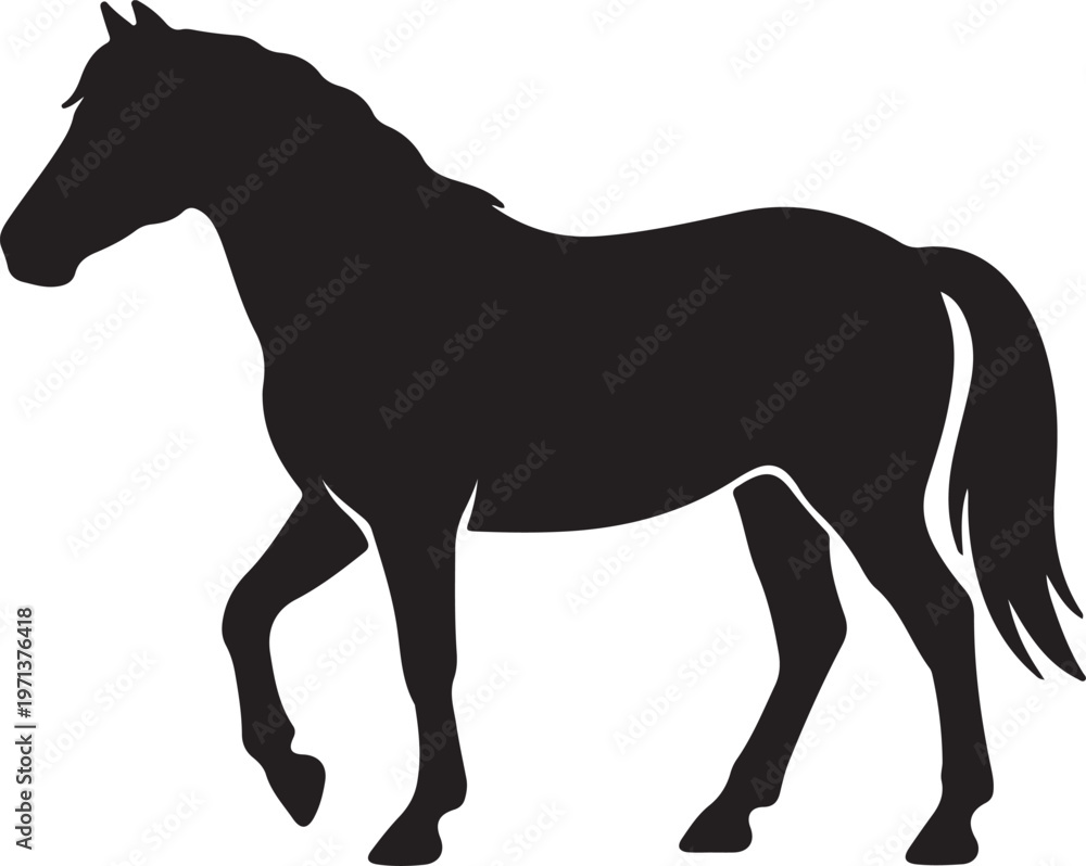 Obraz premium Miniature Horse icon on white background.