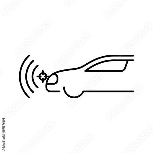 Hand Touching Car Keyless Entry.