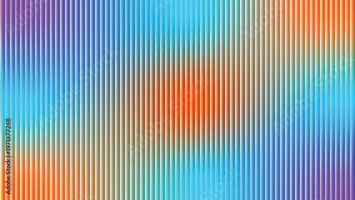 Abstract neon vertical columns pattern with rainbow gradient spectrum