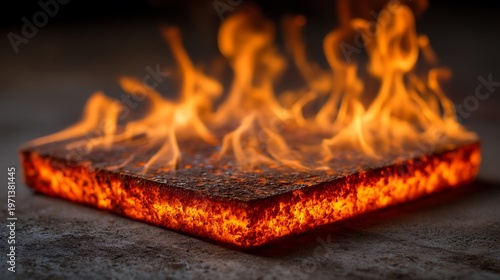 Fire Resistant Tile with Heat Proof Material, and Construction.