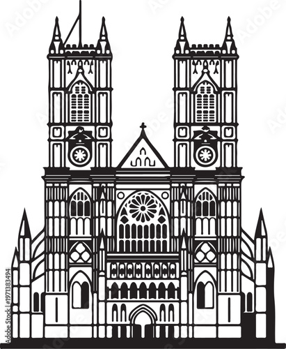 Westminster on white background.