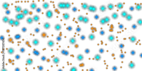 Star light and shine glow abstract colorful bokeh background with sparkling effects