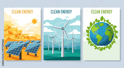 Clean Energy Solutions Solar Panels, Wind Turbines, and Earth-Friendly Power Generation for a Sustainable Future