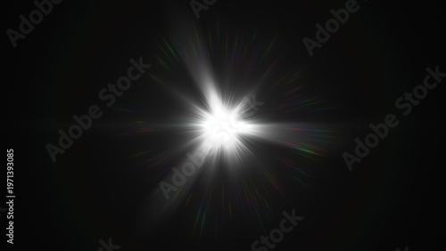 タイトルの背景等に使えそうなキラキラ輝く光のエフェクト、レンズフレア