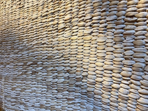 Wicker rattan basket weave texture
