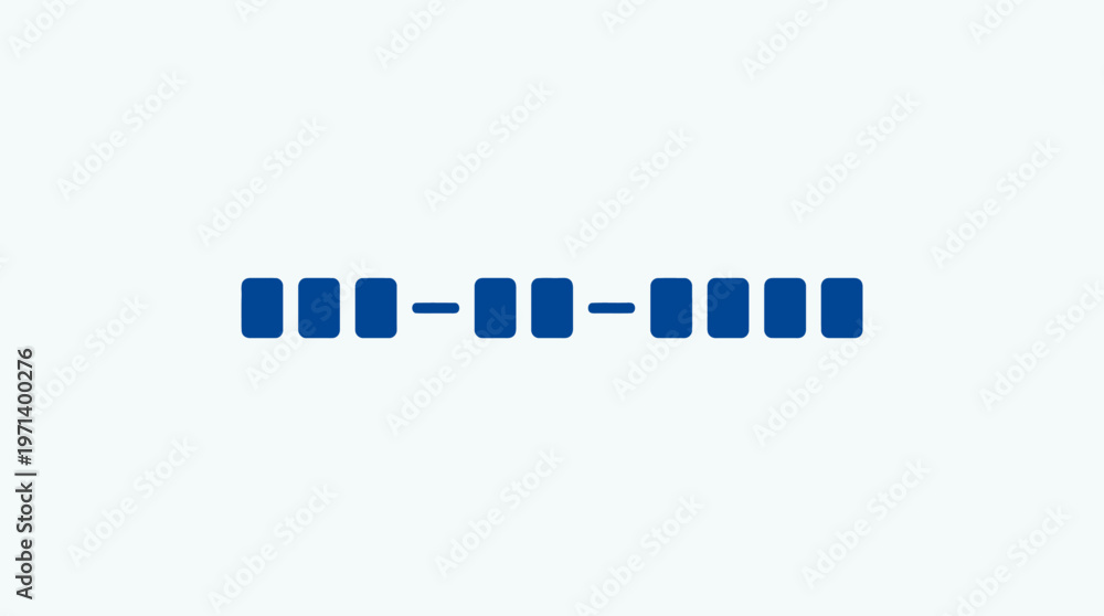 Obraz premium Abstract Morse Code Representation in Blue