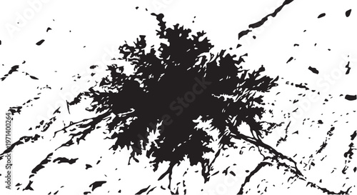 Macro Ink Bleed Fiber Texture