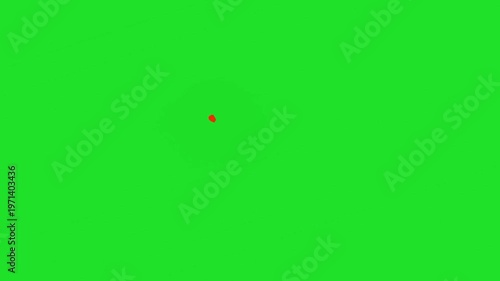 Fire explosion transition in green screen - 2d animated 4K