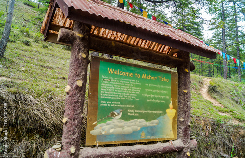 Konstfotografi Mebar Tso and it's History in Bumthang, Bhutan