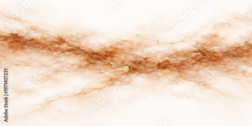 Abstract watercolor background featuring a beautiful blue sky with white clouds and a soft vintage paper texture inspired by the light of nature and winter air