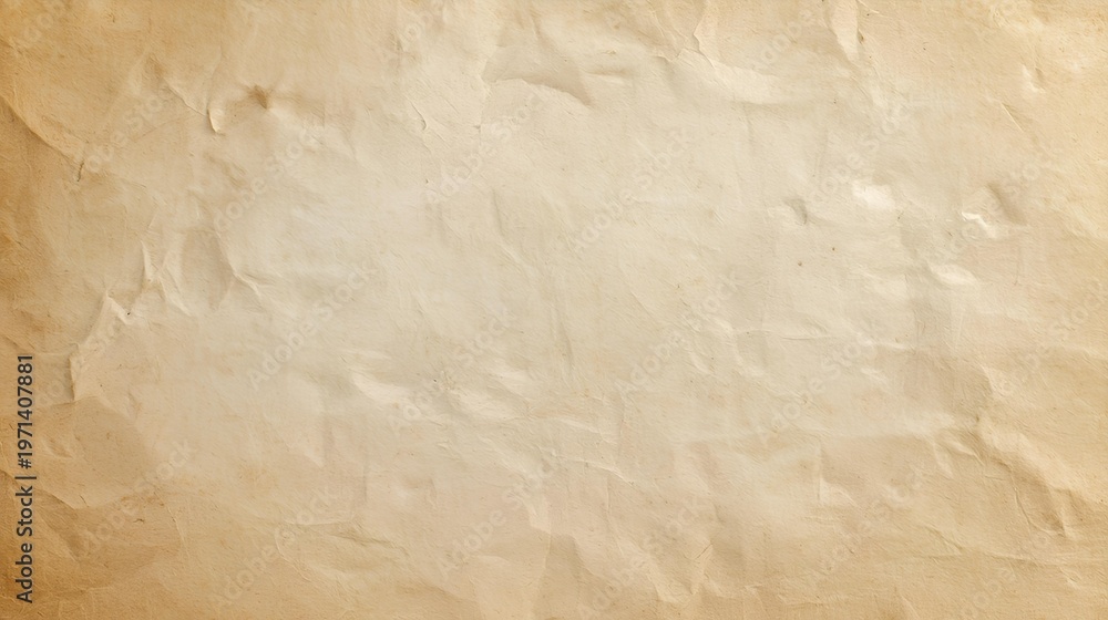 Obraz premium Aged, crumpled paper texture background with a vintage and distressed look