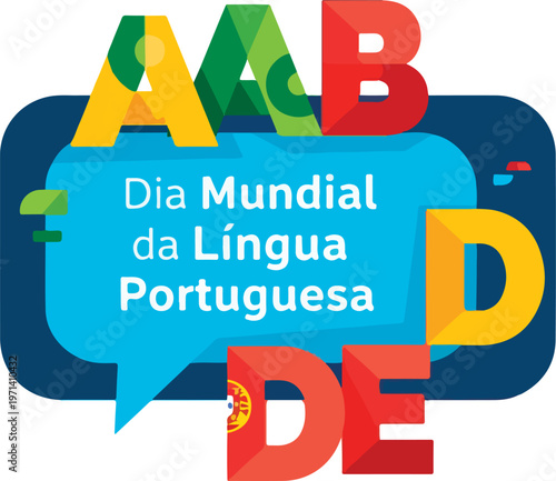 World Portuguese Language Day Celebration Sign.