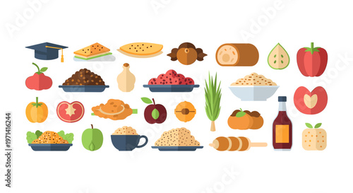 A vibrant illustration of a burger with lettuce, tomato and sesame seed bun on a plate, conveying freshness and healthy eating.