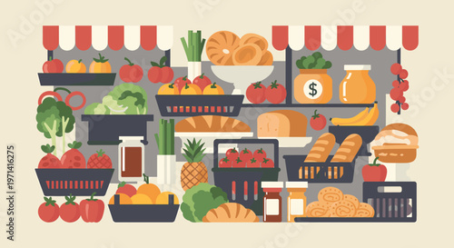 An illustration of fresh tomatoes in a basket, symbolizing healthy eating and abundance.