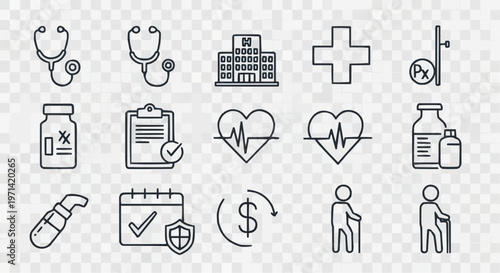 
Editable Line Icons Vector Set – Minimal Outline Symbols for UI, Apps, Web & Digital Design