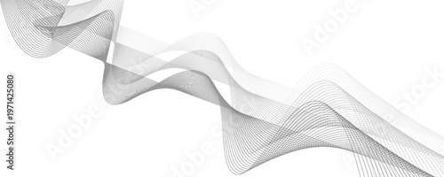 Black 3d vector smoke set. Wavy element air steam or cigarette flame. Transparent abstract vertical ribbon. Thin trail texture. Fluid grey color realistic line effect