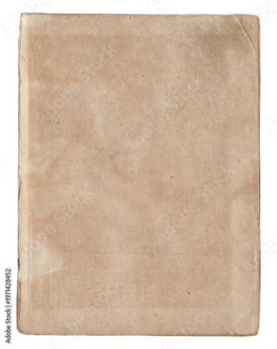 Vintage background of old ancient torn paper texture isolated