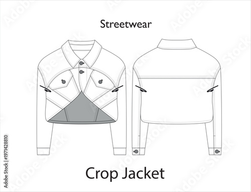 Woman Streetwear Crop Jacket