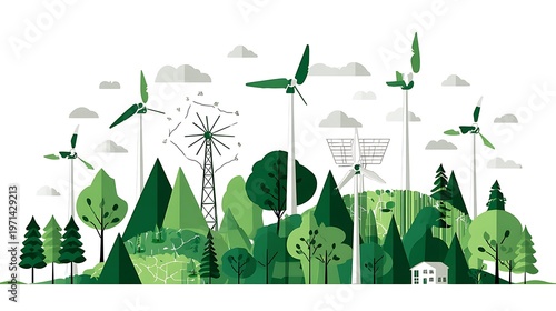 Nature-inspired visual concepts exploring seasons, sustainability, eco lifestyle, and mindfulness through immersive perspectives and diverse artistic styles.