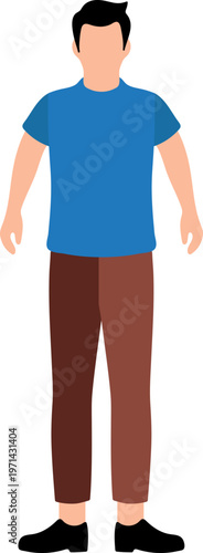 Man in Casual Attire Illustration