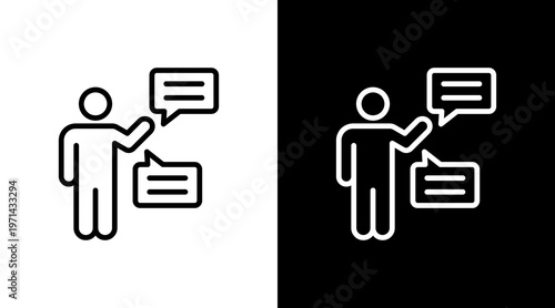 Mentor White Icon Set Design