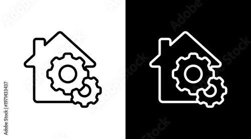 Workshop White Icon Set Design