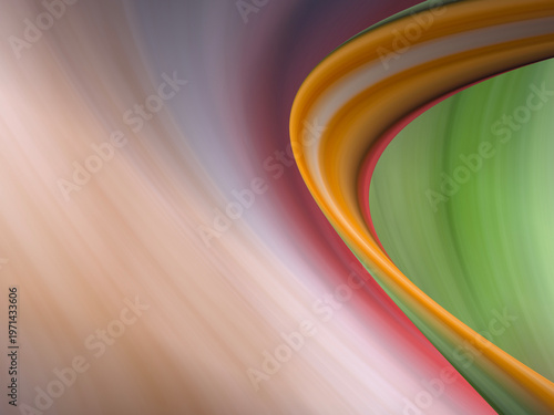 beauty abstract sweet vivid green and orange red with multi color rainbow image. fantasy growing lines light