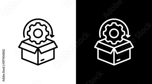 Resource Usage White Icon Set Design