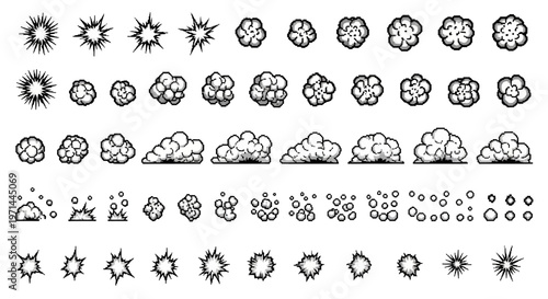 Weather icons for forecast graphics.
