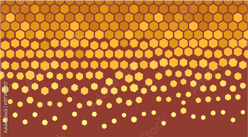 Honeycomb hexagon pattern background