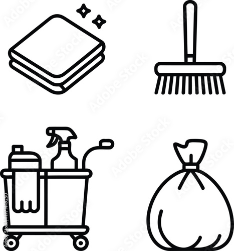 Essential cleaning tools and supplies for maintaining a tidy environment