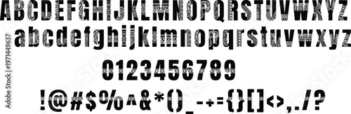 Tribal Alphabet Font Set