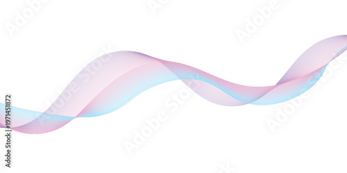 Abstract pink and colorful smoke waves create a digital art backdrop with purple curves and violet lines in a flowing motion vector design