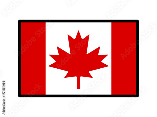 	カナダの国旗のイラスト素材