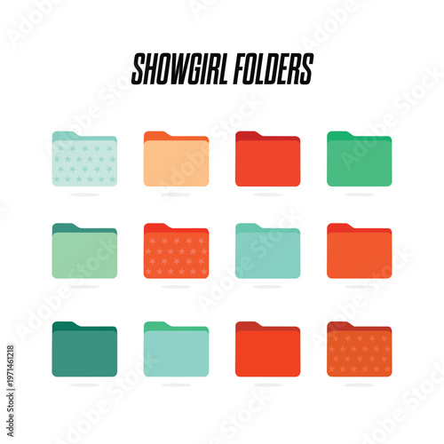 Folder Organization System Representing Life Phases and Eras Color-Coded Folder System for Organization and Productivity