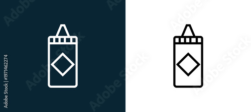 Two-color mustard outline icon pair in black and white, editable stroke vector illustration for web, mobile apps, UI design, branding, and print from gastronomy