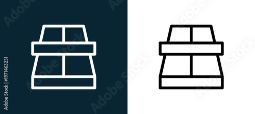 Two-color table tennis outline icon pair in black and white, editable stroke vector illustration for web, mobile apps, UI design, branding, and print from table tennis