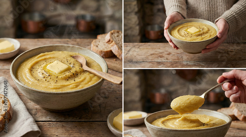 Pease Pudding Traditional British Split Pea Dish from North East England