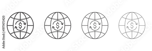 Economy collection of icon styles